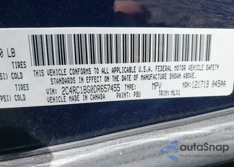 2013 Chrysler Town & Country Touring from USA, damaged, VIN 2C4RC1BG0DR657455